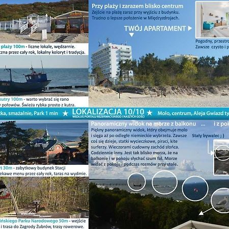 Apartament Z Panoramicznym Widokiem Na Morze Blisko Plazy I Centrum Pl Eng De Miedzyzdroje Kültér fotó